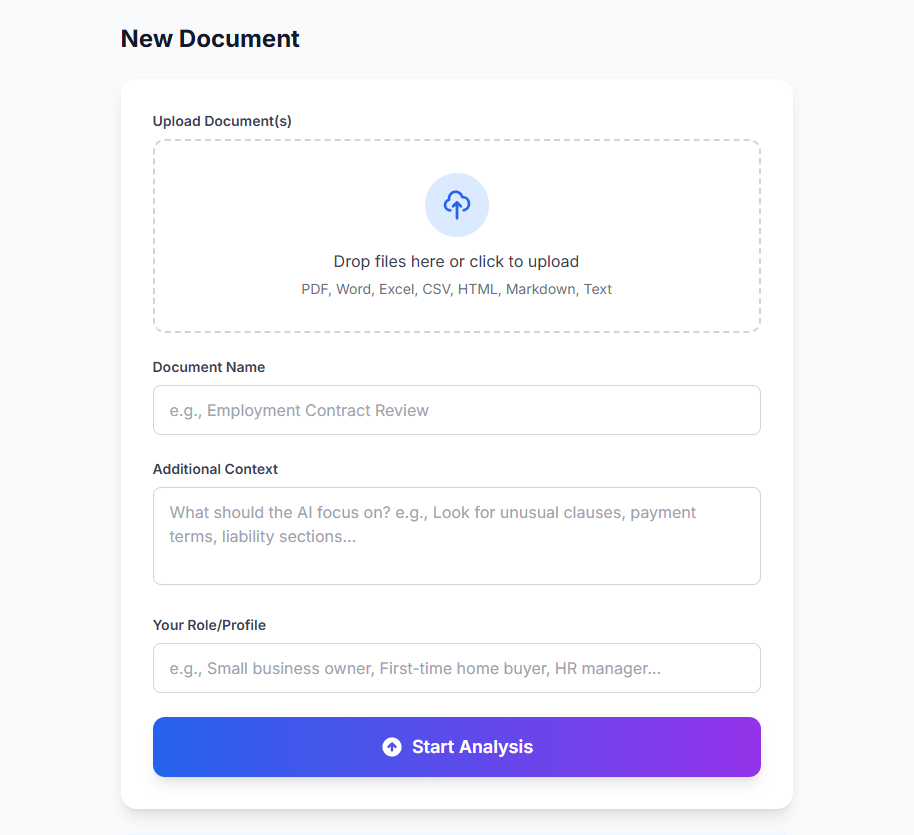 Upload your document